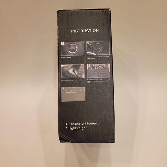 Portable Car Tire Inflator 150PSI Multi Attachment Built-in Light New - Picture 4 of 4